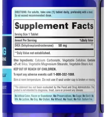 Dhea, 50mg, 100 Comprimidos, Puritan's Pride