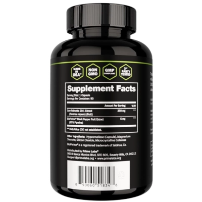 Saw Palmetto Extrato 350mg, 90 Cápsulas, Prime Labs