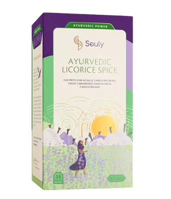 Chá Ayurvedic Licorice Spice,  25 Saches, Souly