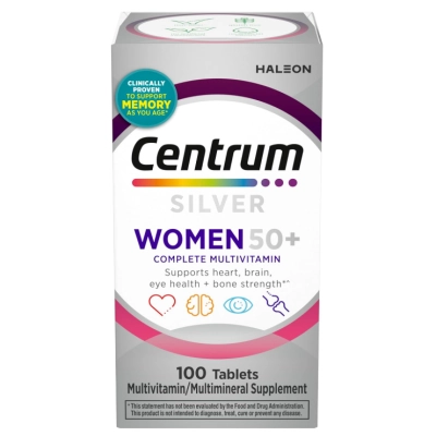 Centrum Multivitamínico Silver Womens 50+ , 100 Comprimidos