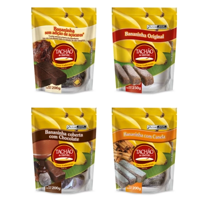 Bananinha Artesanal, 3 Unidades, Sabores, Tachão Ubatuba