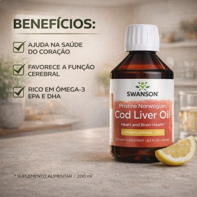 Cod Liver Oil, 200ml, Swanson