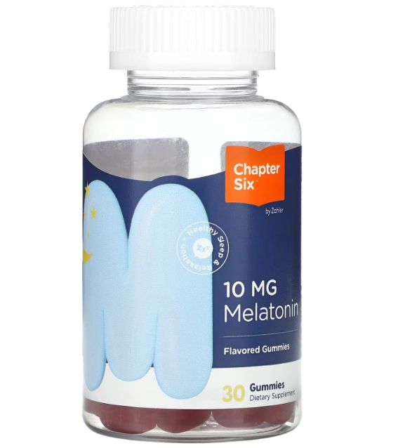 Melatonina, 10mg, 30 Gomas,  Chapter Six