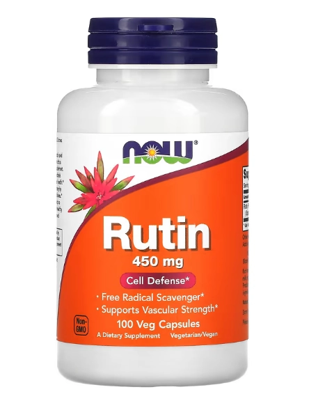 Rutina, 450mg, 100 Cápsulas, Now