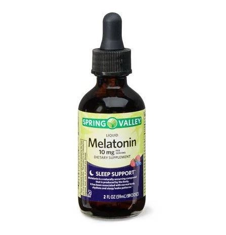 Melatonina, 10mg, Líquida, Frutas vermelhas, 59Ml, Spring Valley