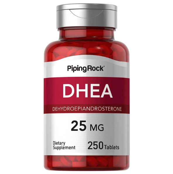 DHEA 25mg, 250 Tablets, PipingRock