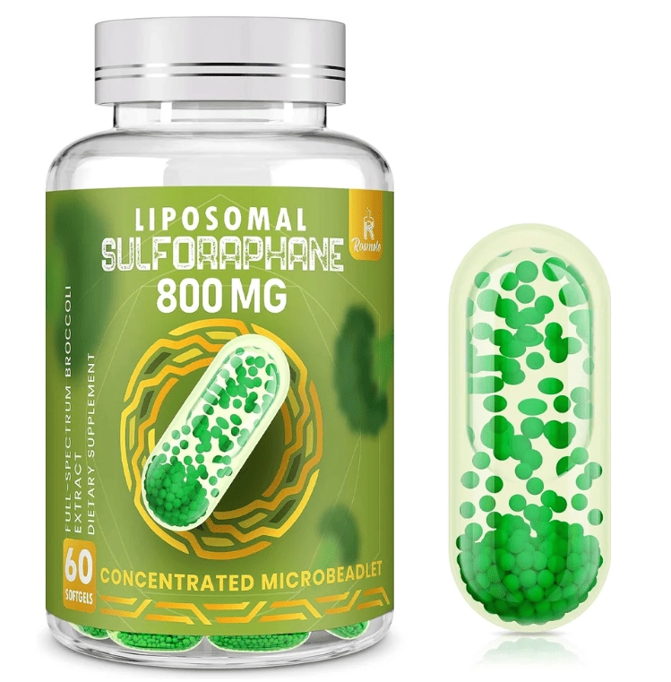 Sulforafano Lipossomal, 800 mg, 60 Cápsulas, Rosmolo