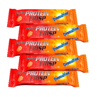 Barra Proteína, Crisp Bar, Sabores, 3 Unidades, 45g Cada, Integralmedica