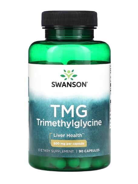 TMG Trimetilglicina 500mg, 90 Cápsulas, Swanson