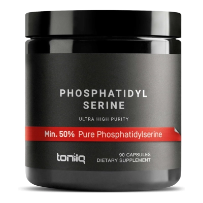Fosfatidilserina (Phosphatidylserine), 400mg, 90 Cápsulas, Toniiq