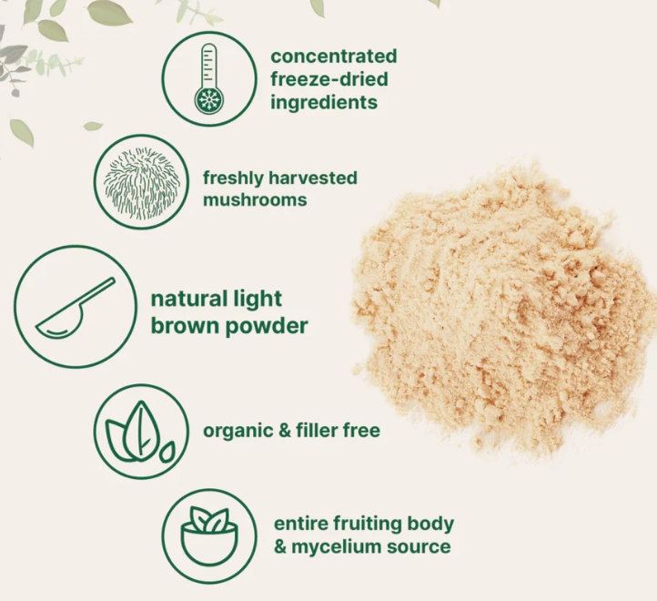 Lion's Mane, Cogumelo juba de Leão, 227g em Pó, Micro Ingredients