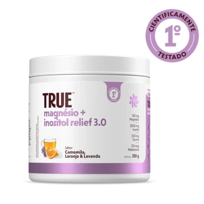 Magnésio + Inositol Relief 3.0, Sabores, 350g, True Source