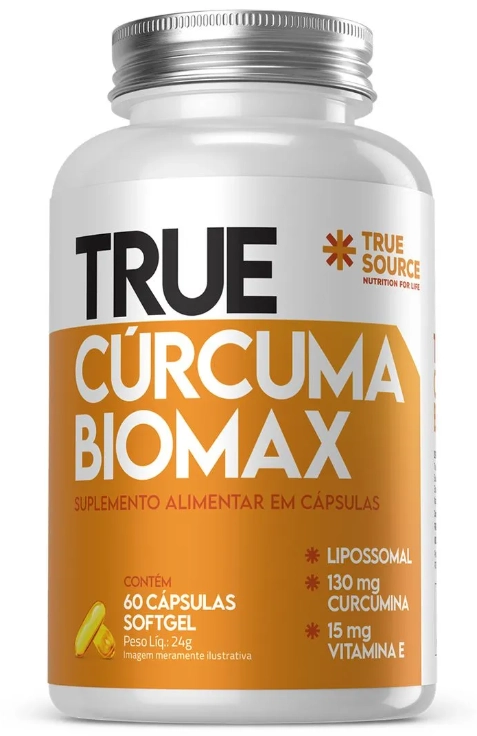 True Cúrcuma Biomax Lipossomal, 60 Cápsulas, True Source