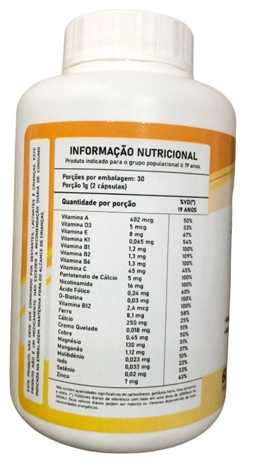 Suplemento Sempree, A á Z, 60 capsulas, Alquimia