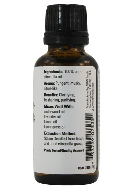 Óleos Essenciais, Aromaterapia com Fragrâncias Variadas. 30ml, Now