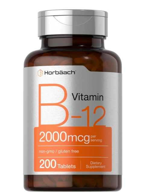 Vitamina B-12  2000mcg, 200 Comprimidos, Horbaach