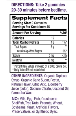 Melatonina 10mg, 90 Gomas sabor Morango, Natrol