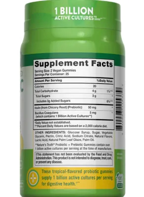 Probiotic Digestive Aid, 50 gomas veganas, Nature's Truth