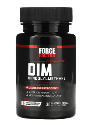 DIM Diindolylmethane, 300mg, 30 Cápsulas, Force Factor