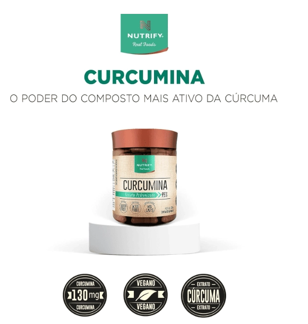 Curcumina, 30 Cápsulas, Nutrify