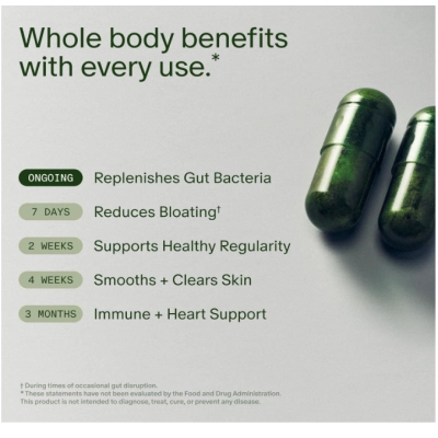 DS-01 Daily Synbiotic, Simbiótico Diário, Prebiótico e Probiótico, 60 Cápsulas Vaganas, Seed 