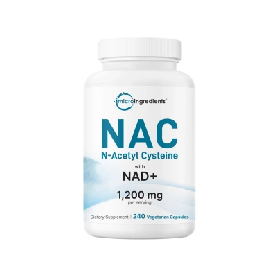 NAC com NAD+ 1200 mg, 240 Cápsulas, Micro Ingredients 