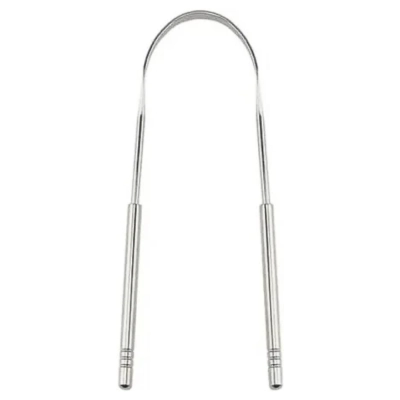 Limpador Raspador de Língua em Aço Inox