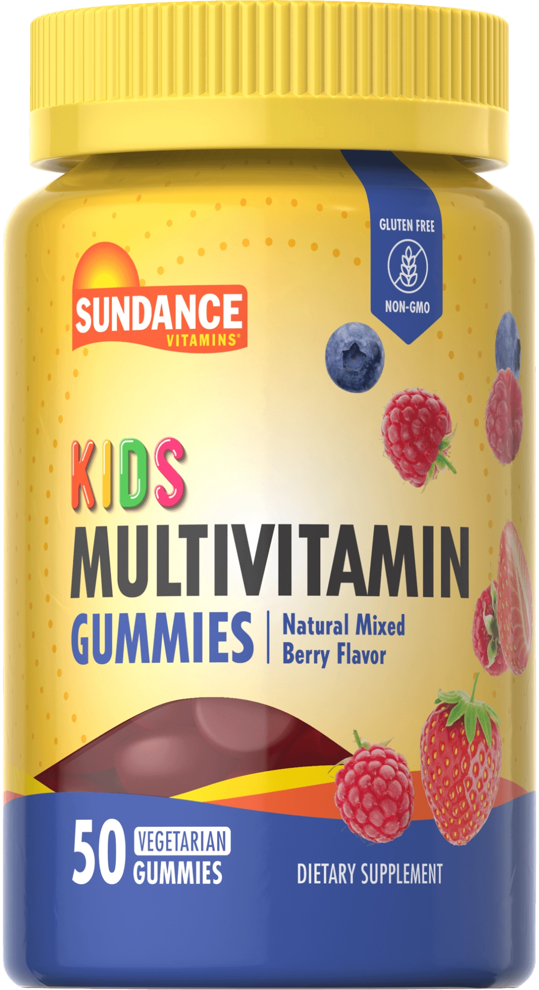 Multivitamínico Kids, 50 gomas sabor frutas vermelhas , Sundance
