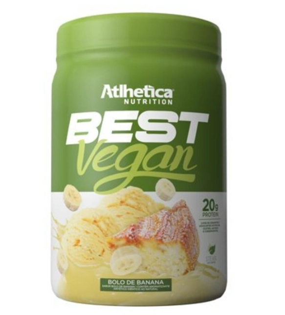 Whey Protein Best Vegan, 500g, Sabor Bolo de Banana, Atlhetica Nutrition
