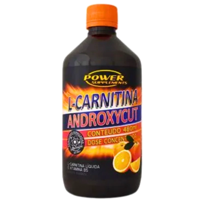 L-Carnitina Androxycut, Sabor Laranja 480ml, Power Supplements