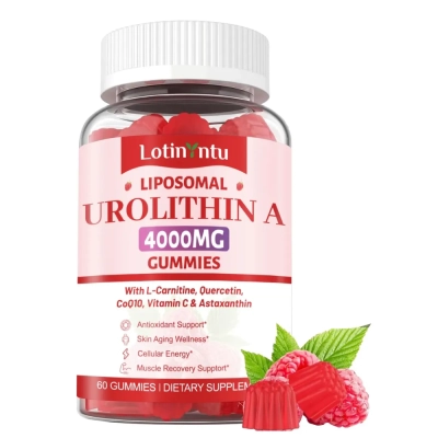 Urolitina A 4000mg, com CoQ10 e Antioxidantes, 60 Gomas, Lotinyntu Urolitina A 4000mg, com CoQ10 e Antioxidantes, 60 Gomas, Lotinyntu