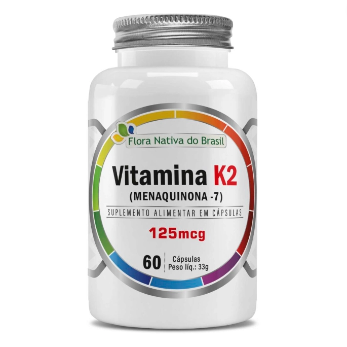 Vitamina K2 (MK7), 125mcg, 60 Cápsulas