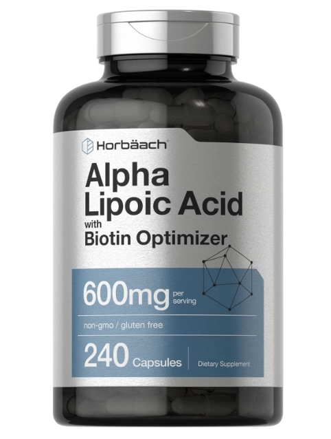 Ácido Alfa Lipóico, 600mg, 240 cápsulas, Horbaach