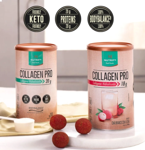 Collagen Pro, Colágeno Hidrolisado, Sabores, 450g, Nutrify