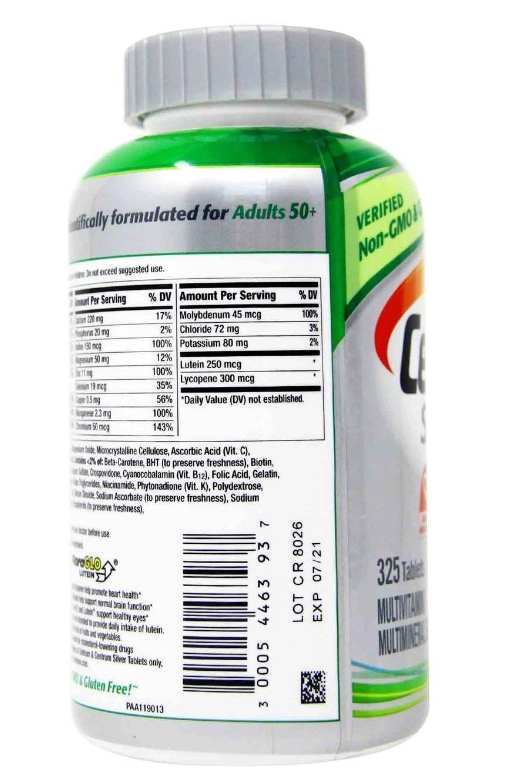 Centrum Silver Adults 50+, 325 Comprimidos