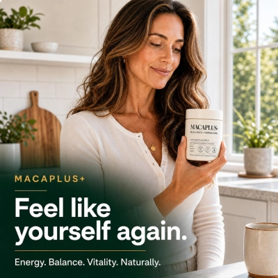 Macaplus+, com Black maca + Aswagandha, 60 Cápsulas, Plus+Ultra