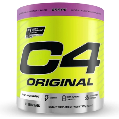 Pré-Treino C4 com Creatina, Beta-Alanina, Citrulina, Cafeína e Óxido Nítrico, Sabores, 50 Doses, Cellucor