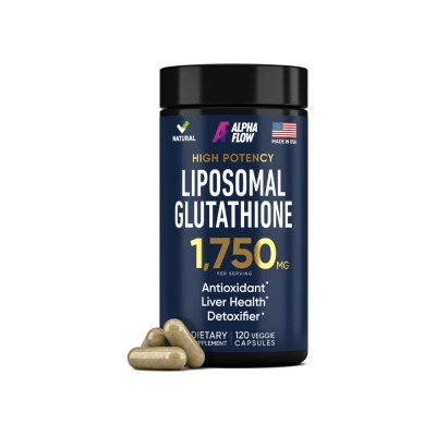 Liposomal Glutathione, High Potency, 1750mg, 120 Cápsulas, Alpha Flow