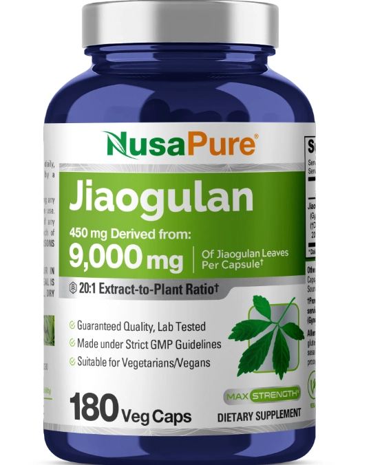 Jiaogulan 9000mg, 180 Cápsulas, NusaPure