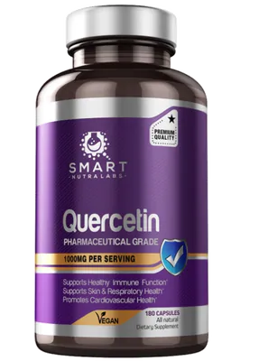 Quercetina 1000mg, 180 Cápsulas, Smart Nutra Labs