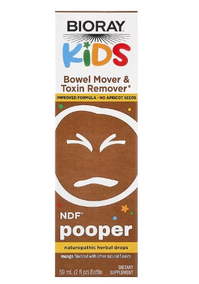 NDF Pooper, Apoia a Motilidade Intestinal Saudável, 59ml Sabor Manga, Bioray