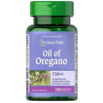 Óleo De Orégano, 150mg, 180 Cápsulas, Puritan's Pride