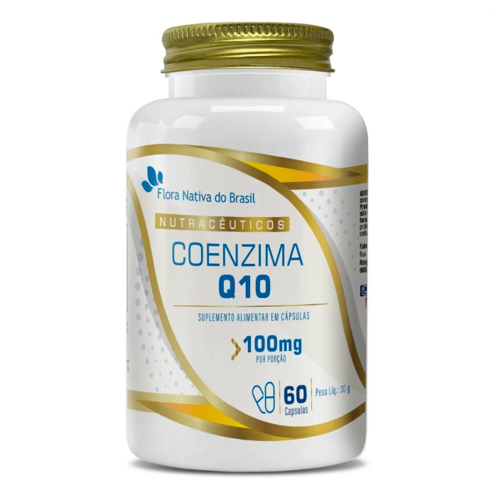Coenzima CoQ10, 100mg, 60 Cápsulas, Flora Nativa