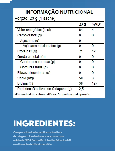 Colágeno Protein, Verisol, 23g (Puro), Sabor Neutro, Puravida
