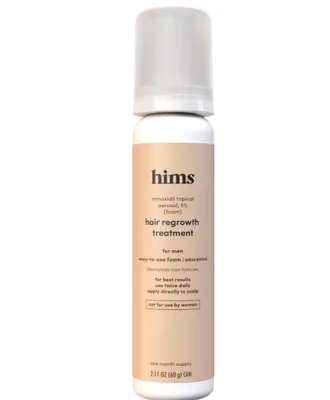 Foam para Espessamento e Crescimento Cabelo masculino, com Minoxidil 5%, Hims Thick Fix Set