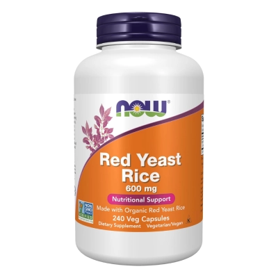 Red Yeast Rice 600mg, 120 Cápsulas, Now