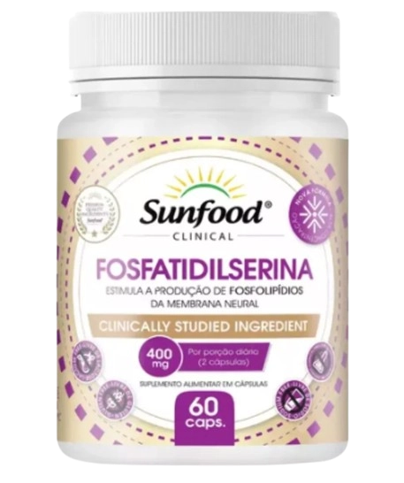 Fosfatildiserina 400mg, 60 Capsulas, Sunfood