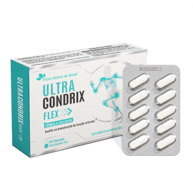 Ultra Condrix Flex, Fórmula Exclusiva, 60 Cápsulas, Flora Nativa