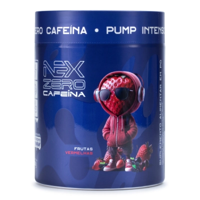 Pré-Treino Nex Zero, Zero Cafeína + Beta-Alanina + Arginina + Taurina, 300g, Sabores, Nexlife