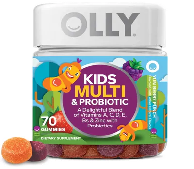 Multivitamínico e Probiótico Kids, 70 Gomas, OLLY